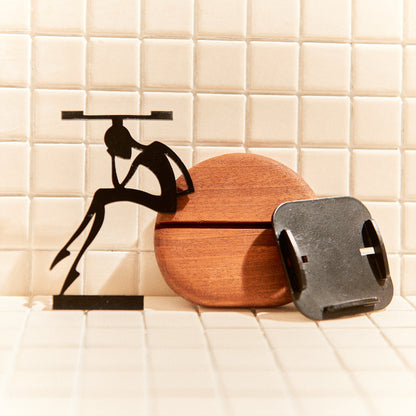 Cosmic art candle holder handcrafted by Zeugman Design.