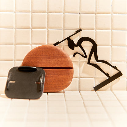 Space-inspired candle holder handcrafted by Zeugman Design.